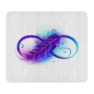 Planche À Découper Infini avec plume violette