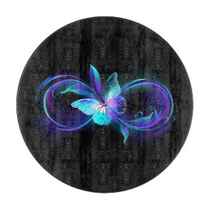 Planche À Découper Infinité brillante avec papillon magique