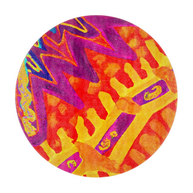 Planche À Découper Intégration du design Motif coloré (Devant)