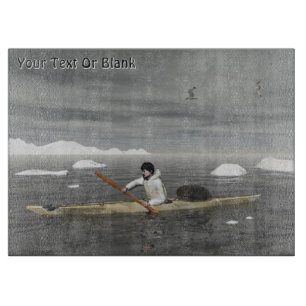 Planche À Découper Inuit Kayak