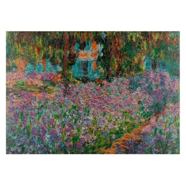 Planche À Découper Iris Jardin Monet Giverny fleurs (Devant)