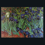 Planche À Découper Irises de Vincent van Gogh, Jardin Vintage<br><div class="desc">Irises (1889) de Vincent van Gogh est une peinture vintage à fleurs de paysage de post impressionnisme d'art, représentant un jardin aux iris à barbe violet poussant par des pavots orange. Une seule fleur d'iris blanc fleurit au bord. À propos de l'artiste : Vincent Willem van Gogh (1853-1890) fut l'un...</div>
