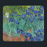 Planche À Découper Irises par Van Gogh Cutting Board<br><div class="desc">Irises de Van Gogh. Visitez mon magasin pour un design plus intéressant et plus de choix de couleurs => zazzle.com/iwheels*</div>
