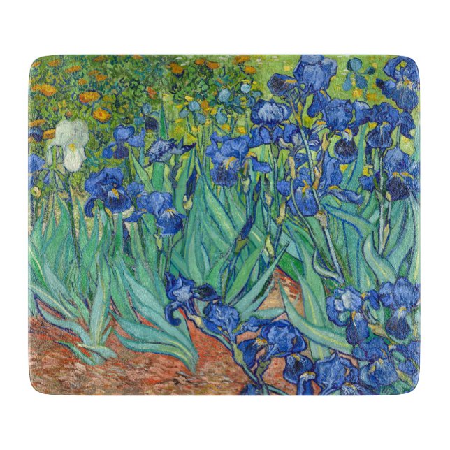 Planche À Découper Irises par Van Gogh Cutting Board (Devant)