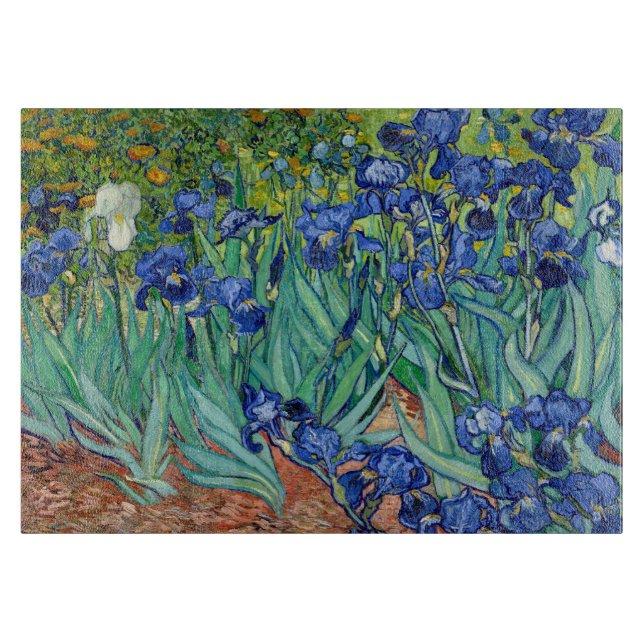 Planche À Découper Irises Vincent van Gogh Tableau de coupe (Devant)
