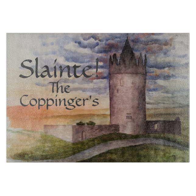 Planche À Découper Irish Castle Slainte (Devant)