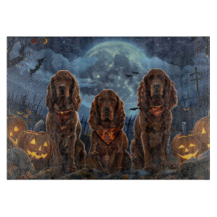 Planche À Découper Irish Red Setter Halloween Épouvantable