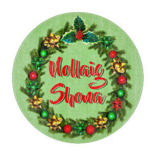Planche À Découper Irlandais Nollaig Shona Joyeux Noël