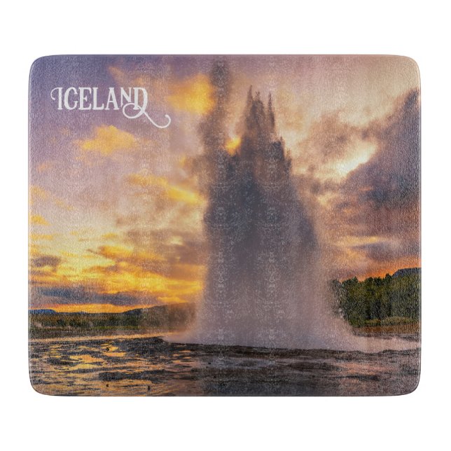 Planche À Découper Islande Geyser (Devant)