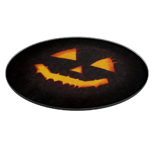 Planche À Découper Jack-o'-lantern éclairé