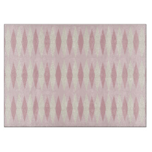 Planche À Découper Jacquard rose moderne du milieu du siècle