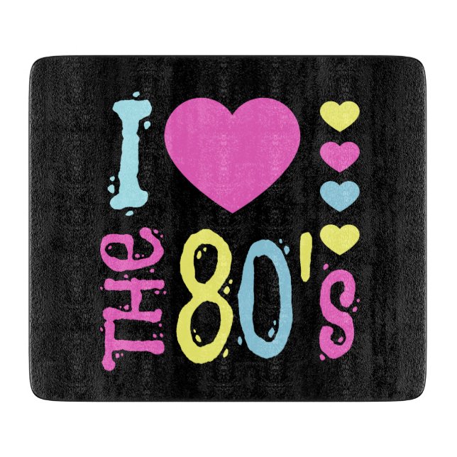 Planche À Découper J'adore le costume disco des années 80 (Devant)