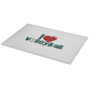 Planche À Découper J'adore le volley-ball