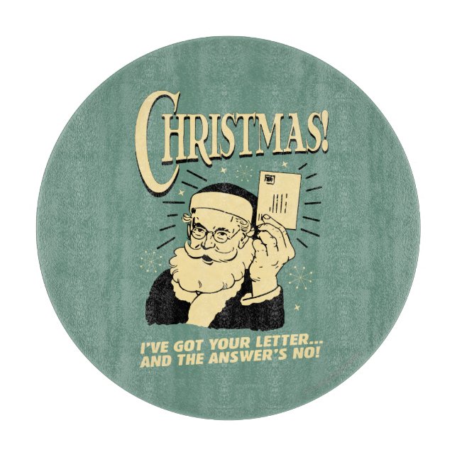 Planche À Découper J'Ai Ta Lettre.. La réponse est non (Devant)