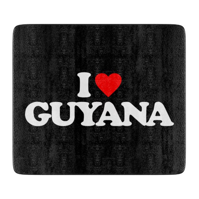 PLANCHE À DÉCOUPER J'AIME LA GUYANE (Devant)