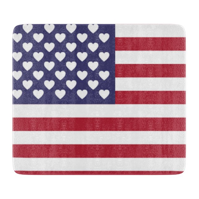 PLANCHE À DÉCOUPER J'AIME LES ÉTATS-UNIS D'AMÉRIQUE (Devant)