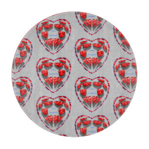 Planche À Découper j'aime tous les coeurs rouges dans le coeur, expre