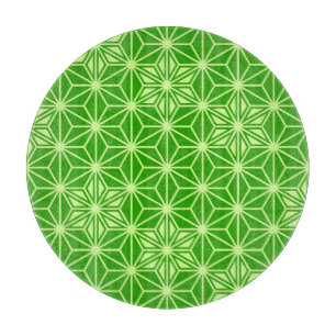Planche À Découper Japonais Asanoha motif - vert citron