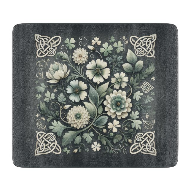 Planche À Découper Jardin à nœuds de trèfle chuchoté (Devant)