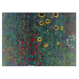 Planche À Découper Jardin agricole avec tournesol par Klimt, Fleurs V