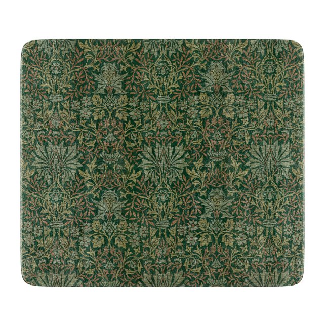 Planche À Découper Jardin de fleurs de William Morris - Verts (Devant)