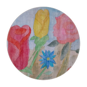 Planche À Découper Jardin de fleurs d'été