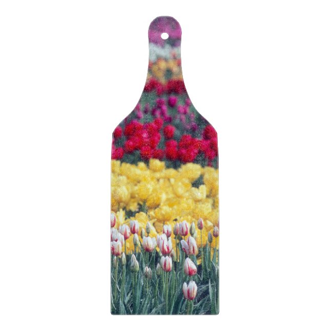 Planche À Découper Jardin de tulipes dans la vallée de Skagit, (Devant)