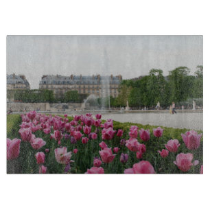 Planche À Découper Jardin des Tuileries en fleurs