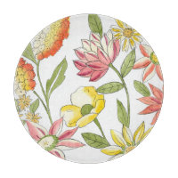 Jardin fleuri avec Arrière - plan blanc