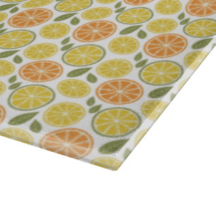 Planche À Découper Jaune citron orange Motif