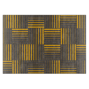 Planche À Découper Jaune, cool, unique, tendance, lignes modernes