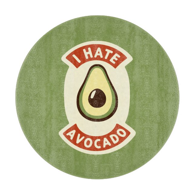 Planche À Découper Je déteste l'avocat (Devant)
