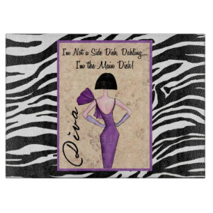 Planche À Découper "Je ne suis pas un plat du côté...je suis le plat