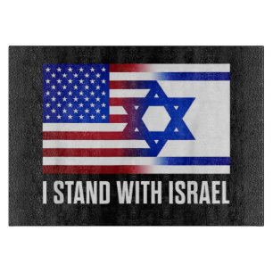 Planche À Découper Je suis avec Israël Patriotique