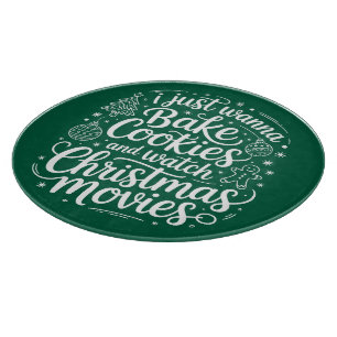 Planche À Découper Je veux juste faire cuire des cookies et regarder