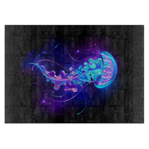 Planche À Découper Jellyfish éclatante couleur