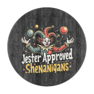 Planche À Découper Jester Approuvé Shenanigans Circus Clown