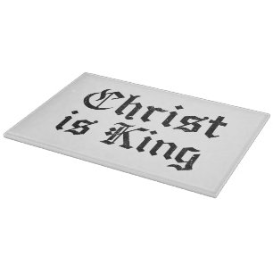 Planche À Découper Jésus-Christ est Roi Gothique Art Grunge Blacklett