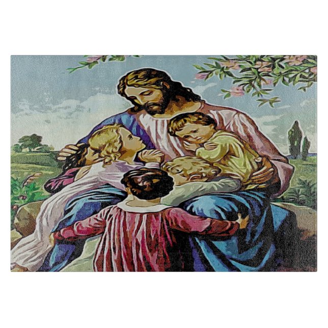 Planche À Découper Jésus et la Commission de coupe des enfants (Devant)