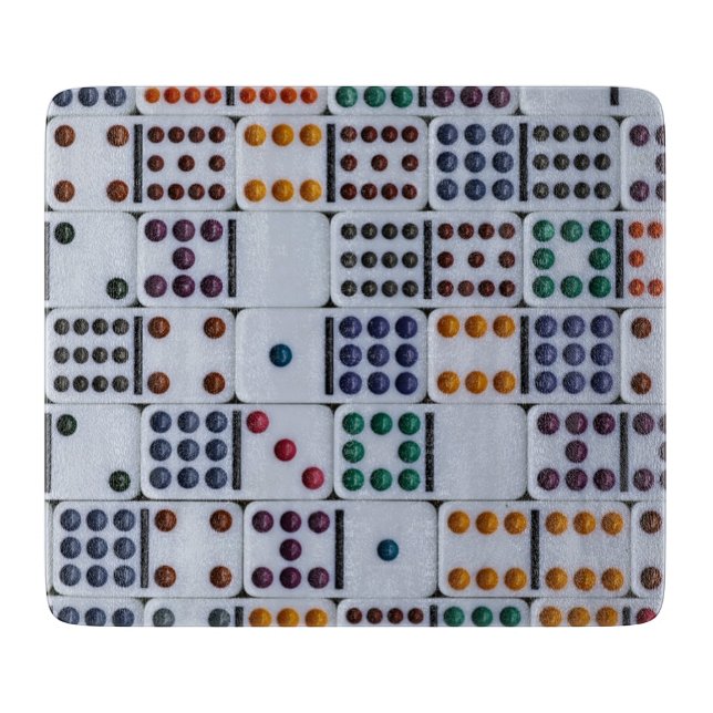Planche À Découper Jeu de Dominos (Devant)