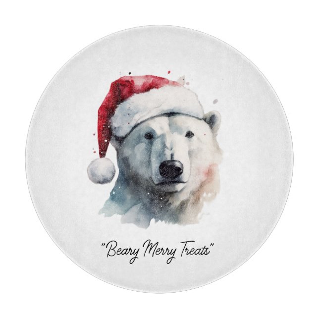 Planche À Découper Jingle Bear Joy, personnalisé (Devant)