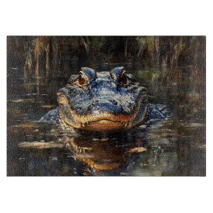 Planche À Découper Joli Alligator en Floride Everglades Peinture