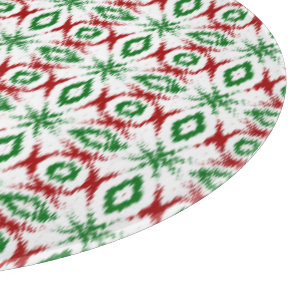 Planche À Découper Joli Cabincore Minimaliste Noël Ikat Excentrique