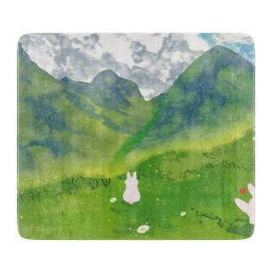 Planche À Découper Joli Couple Lapin à Mountain View