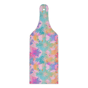 Planche À Découper Joli Cravate-Dye Timbre rose Arc-en-ciel Motif