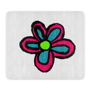 Planche À Découper Jolie Fleur Rose