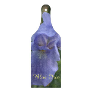 Planche À Découper Jolie Iris Bleu Floral 