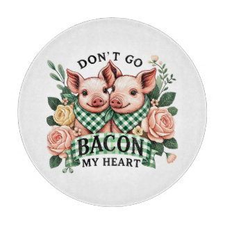 Planche À Découper Jolis cochons de ferme cœur en mots d'art 