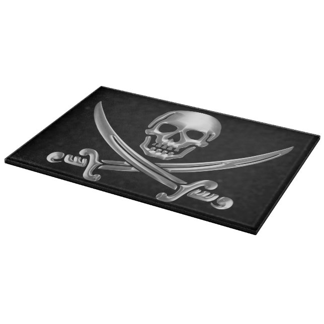 Planche À Découper Jolly roger de chrome (Coin)