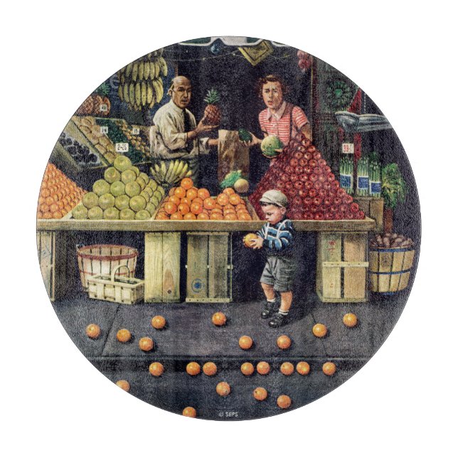 Planche À Découper Jouet et oranges (Devant)